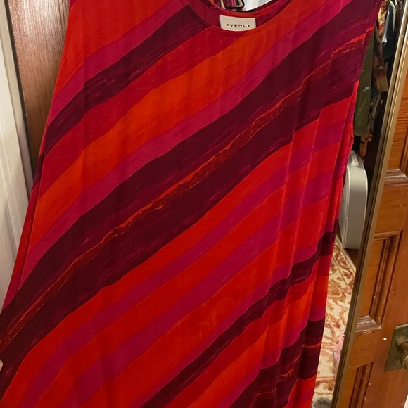 Avenue Midi Striped Dress 18/20 - Picture 3 of 6